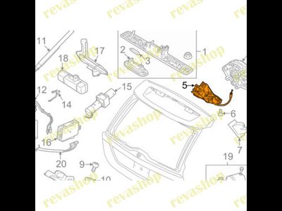 Замок крышки багажника Volvo XC60 1.0 поколение