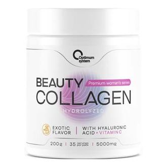 (OPTIMUM SYSTEM) BEAUTY WELLNESS COLLAGEN - (200 ГР) - (малина)