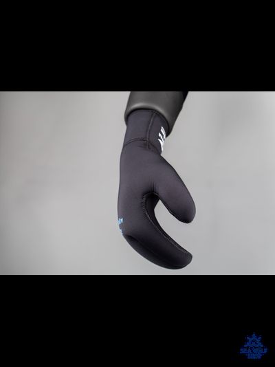 Рукавицы неопреновые 7мм AquaTeam 3х-палые ОП р.L