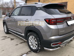 Защита штатного порога труба d60 для Changan CS35 Plus (2019-...)