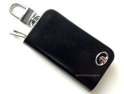 Ключница авто из натуральной гладкой кожи с логотипом GREAT WALL