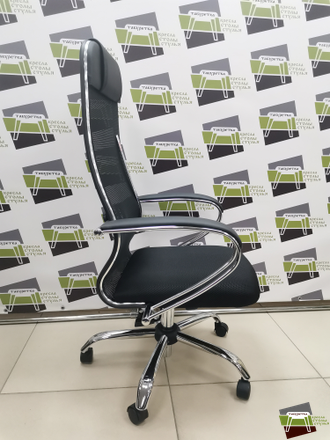 Кресло ErgoLife Sit 10 B1-180K - Mesh(X2)+UMF(X1) /Um00/Wh00/K1cL(TG1.0Pl/M09.B21.G20.W01) (Черный)