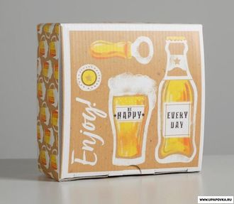 Коробка сборная «Пиво» 15 x 15 x 7 см