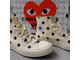 Белые в горошек текстильные Кеды Converse Comme des Garçons 157249c купить со скидкой