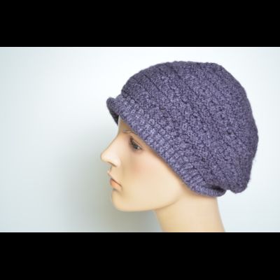 Кепка берет Vizio 4122 B W сиреневая