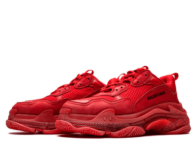 Balenciaga Triple S Clear Sole Sneaker Red