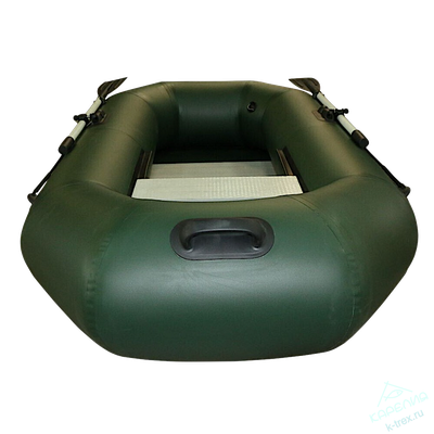 Лодка ПВХ Polar Bird Чирок Гребная PB-240Т Teal со стеклокомпозитной сланью и банкой Серая