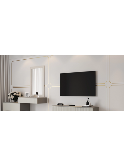 Селена ТМ-002 Тумба под ТВ шиншилла серая / матовая кварц грей софт