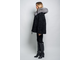 Женская шуба куртка Автоледи натуральный мех каракуль  с капюшоном, зимняя, черная арт. ц-006
