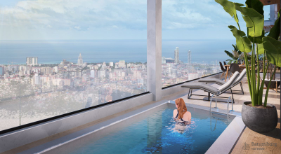 Новый проект больших вилл с индивидуальными бассейнами и шикарным видом на Батуми, море и горы.  5