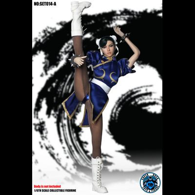 Чун Ли (серия "Street Fighter") - КОЛЛЕКЦИОННАЯ ФИГУРКА 1/6 Cosplay Series - Chinese Fighting Goddess (SET014A + S12D) - SUPER DUCK
