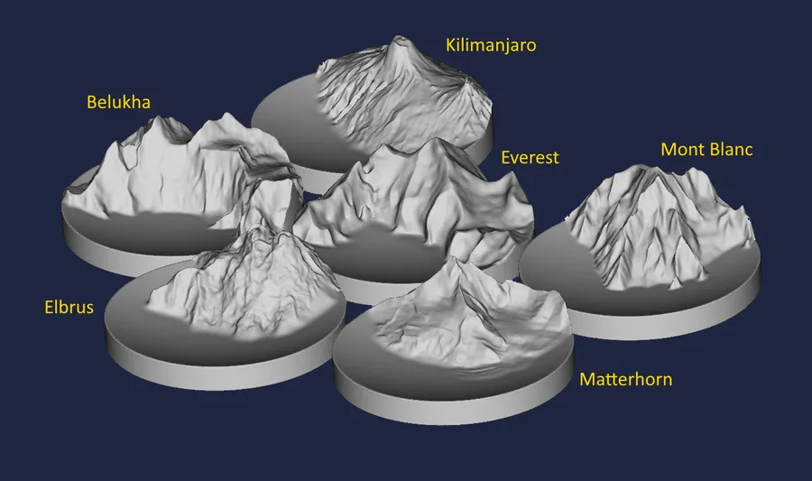 Тарелки серии "Горы"