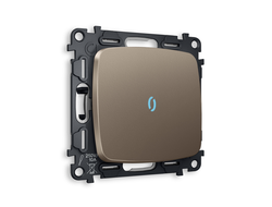 Переключатель 1-кл с подсветкой 10000K Темная бронза матовый - Ambrella Volt - OMEGA