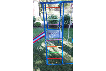 ДСК РАННЕГО РАЗВИТИЯ PLASTEP БОГАТЫРЬ 170 МЕТАЛЛ. Цвет: Синий, перекладины цветные