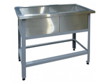 Ванны моечные двухсекционные