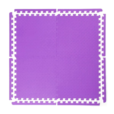 Будо-мат(мягкий пол спорт) 50х50 см. с креплением ласточкин хвост, с кромками, 1м2