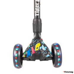 Детский самокат TechTeam Tiger Print 2022 буквы