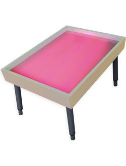 Столик на ножках для рисования песком РАДУГА-RGB светозвуковой