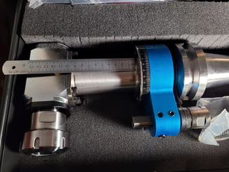 Угловая фрезерная головка AG90-BT50-ER40-132L с набором цанг 4-26 мм 0.008 мм