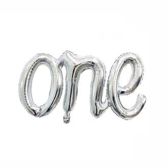 Буквы "ONE", серебро