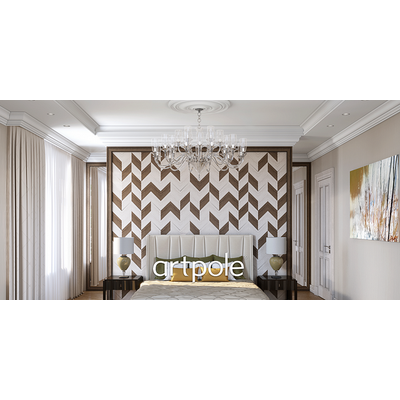 Гипсовая панель KOLOS platinum артикул E-0164-pl