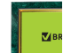 Рамка 21х30 см, пластик, багет 15 мм, BRAUBERG "HIT", зелёный мрамор с позолотой, стекло, 390706