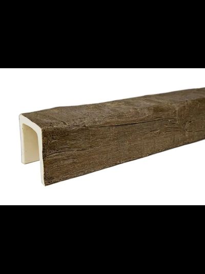 Декоративная балка из полиуретана. Полиуретановая фальшбалка Country Decor рубленая кантри