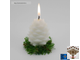 Новогодняя свеча &quot;Белая шишка&quot; (Christmas Candle)
