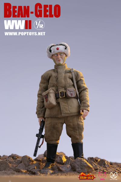 Красноармеец-рыбак Ефим - КОЛЛЕКЦИОННАЯ ФИГУРКА 1/12 scale Bean Gelo Series fisherman Lim Yefu Deluxe Ver (BGS027) - POP COSTUME