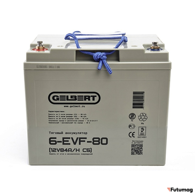 Тяговый аккумулятор Gelbert 6-EVF-80 (12V84A/H C5)