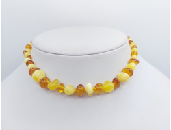 Детские бусы из крупного янтаря 79