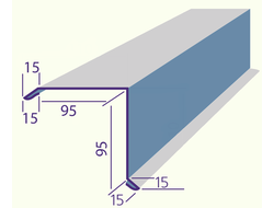 Фронтонная (торцевая) планка 95х95х2000