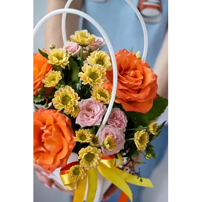 Цветочная композиция учителю / воспитателю № 850