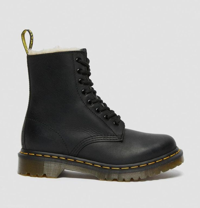 Dr Martens ботинки SERENA черные с мехом мужские