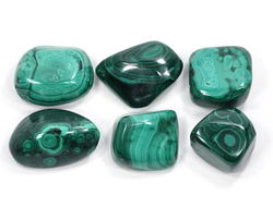 Малахит, галтовка в ассортименте, Конго (20-30 мм, 20-23 г) №27402