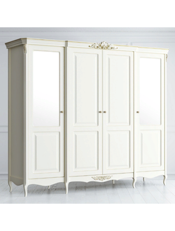 ШКАФ 4 ДВЕРИ С ЗЕРКАЛОМ ATELIERGOLD (L250*P66*H220) APG624Z-K02-G