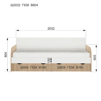 Кот №900.4 (Кровать-тахта)