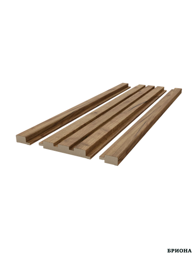 ПАНЕЛЬ СТЕНОВАЯ РЕЕЧНАЯ  МДФ Дуб Крафт Табачный  2800X119X16