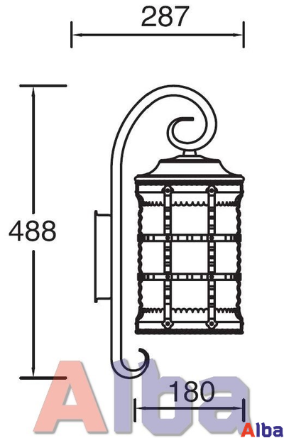 Barselona 81202-18 bl Парковый светильник