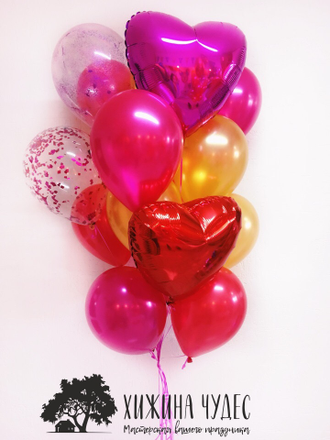 воздушные шары в подарок на 14 февраля купить в краснодаре