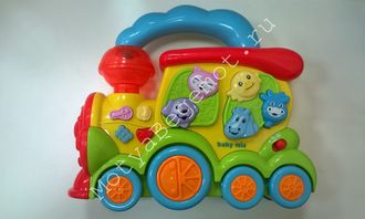 Мотя Бегемот-igrushka-baby-mix-muzykalnyy-parovozik-4880-pl-310576, развивающие игрушки малышам,
