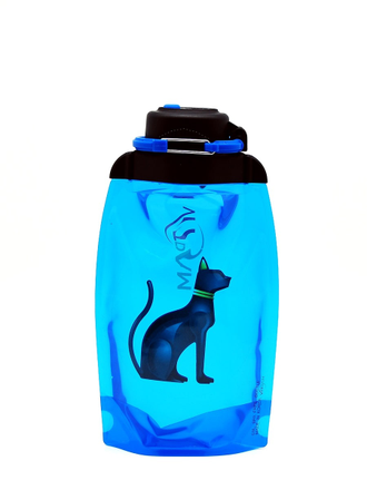 Складная бутылка для воды арт. B050BLS-610 с рисунком