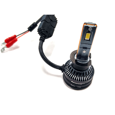 Светодиодные автолампы головного света Aozoom P9/H1 с вентилятором 12V, 52W, 5500K, чип Korea WT52 (2шт)
