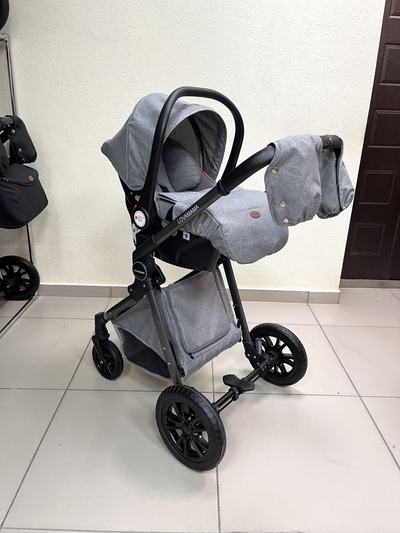 Детская коляска 3 в 1 Lovamama V9 Серый