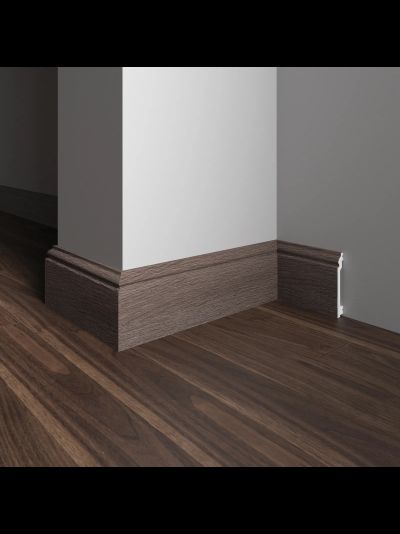 Напольный плинтус Decor-Dizayn 701-81SH, влагостойкий, ударопрочный, 2,4 метра