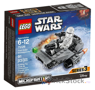 # 75126 Мини–«Снежный Спидер Первого Ордена» с Фигуркой / First Order Snowspeeder (Microfighter)