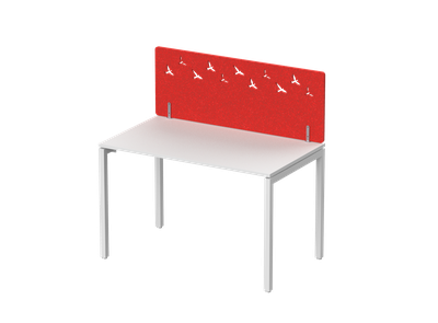 Экран фронтальный / боковой, с декором "Стая", без фурнитуры