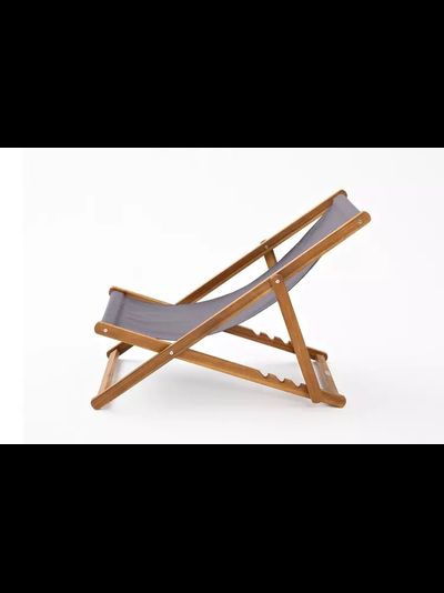 Кресло-шезлонг из акации CAPRI темно-серый