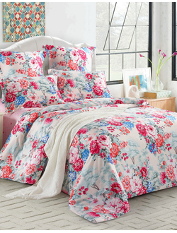 Постельное белье мако-сатин евро 200x220x1 250x270x1 50x70x2 70x70x2 TIS07-241