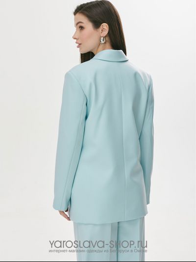 Двухпредметный костюм нежно-голубого цвета